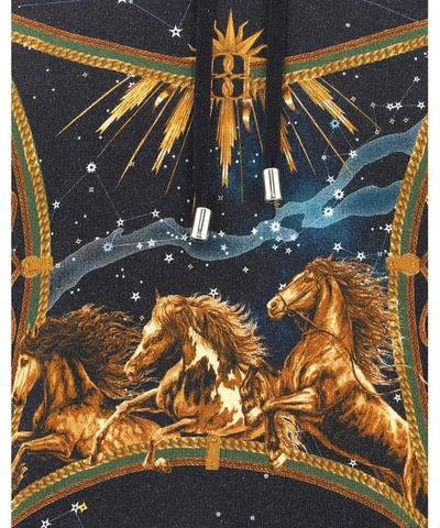 Shop Balmain Astrology Print Hoodie In Multi