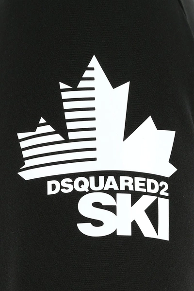 Shop Dsquared2 Logo Printed Ski Jacket In Black