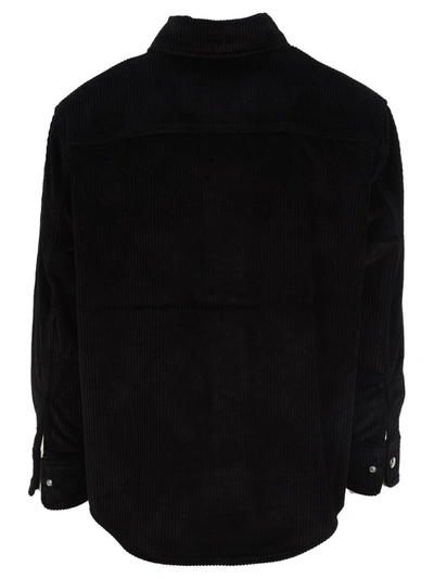 Shop Ami Alexandre Mattiussi Ami Corduroy Overshirt In Black