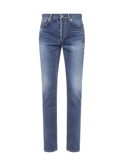 Shop Dior Homme X Shawn Stussy Slim Fit Jeans In Blue