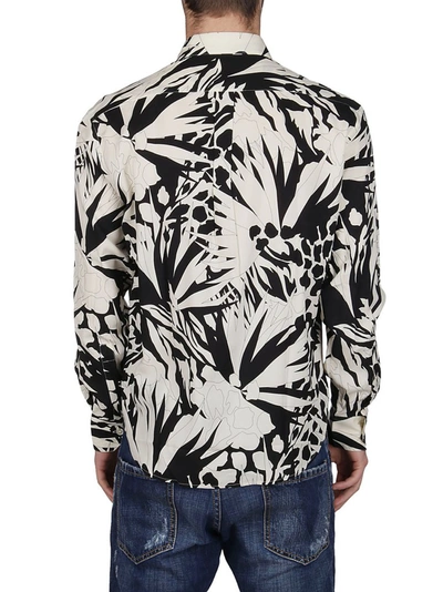 Shop Saint Laurent Jungle Print Shirt In Multi