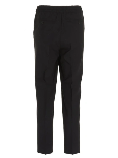 Shop Ami Alexandre Mattiussi Ami Cropped Sweatpants In Black