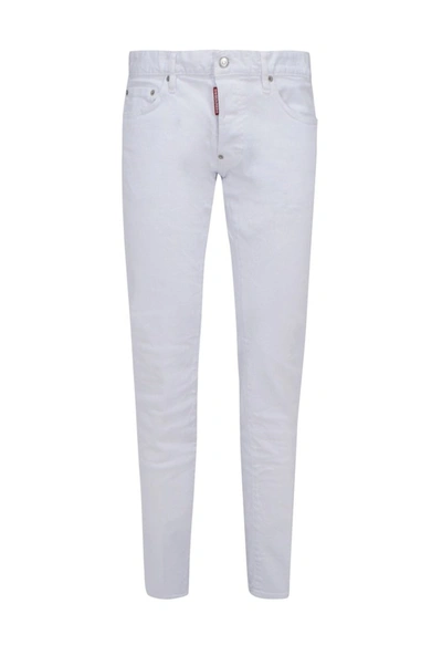 Shop Dsquared2 Slim Leg Jeans In White