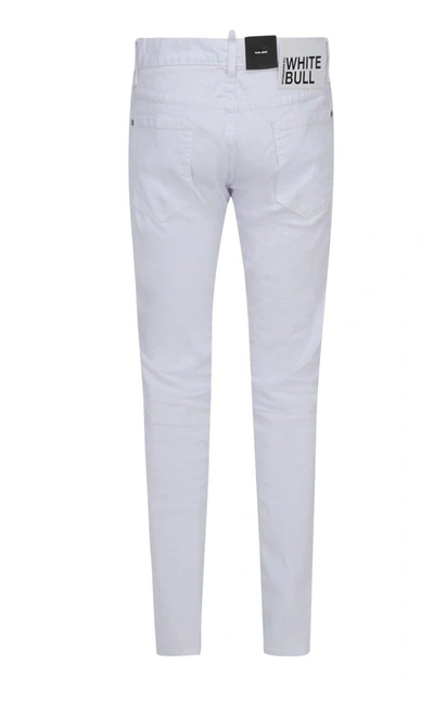 Shop Dsquared2 Slim Leg Jeans In White