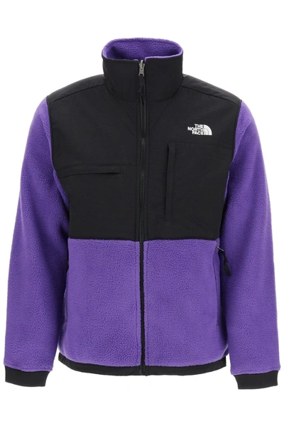 Shop The North Face Denali 2 Logo Fleece Jacket In Purple