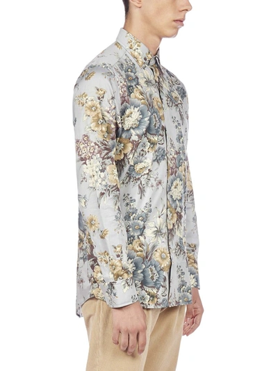 Shop Etro Floral Printed Buttoned Shirt In Multi