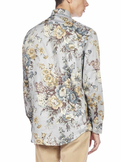Shop Etro Floral Printed Buttoned Shirt In Multi
