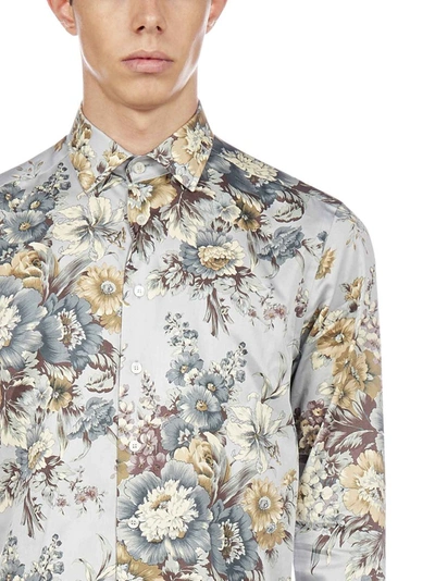 Shop Etro Floral Printed Buttoned Shirt In Multi