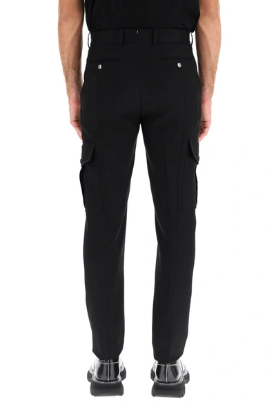 Shop Alexander Mcqueen Military Trousers In Black