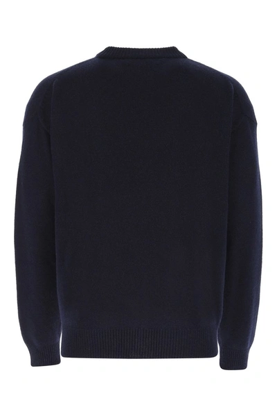 Shop Jil Sander Crewneck Sweater In Blue