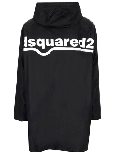 Shop Dsquared2 Logo Print Zip In Black