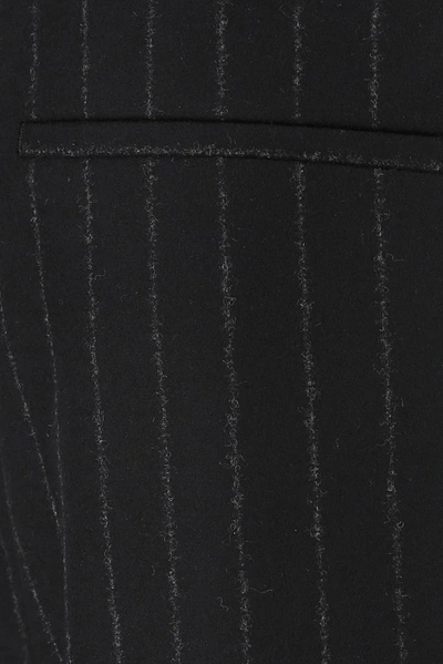 Shop Maison Margiela Pinstriped Trousers In Black