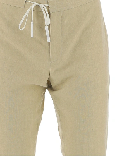 Shop Maison Margiela Tailored Trousers In Beige