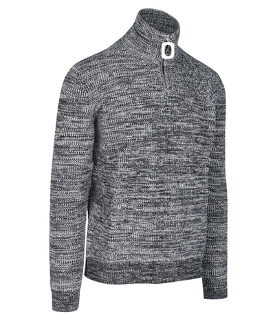 Shop Jw Anderson Jwa Puller Henley Sweater In Grey