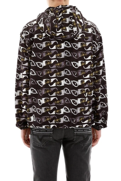 Shop Versace Sunglasses Printed Jacket In Multi