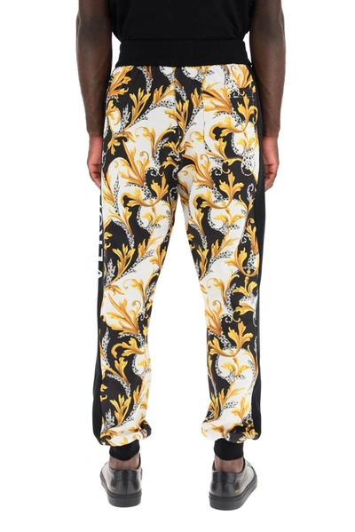 Shop Versace Acanthus Print Sweatpants In Multi