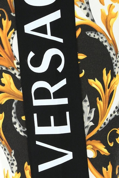 Shop Versace Acanthus Print Sweatpants In Multi