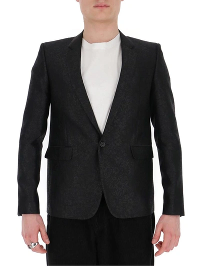 Shop Saint Laurent Single Breasted Blazer In Black