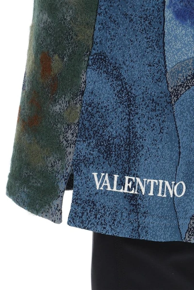 Shop Valentino Embroidered Knitted Shirt In Multi