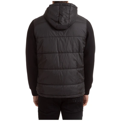 Shop Karl Lagerfeld K/ikonik Hooded Puffer Jacket In Black