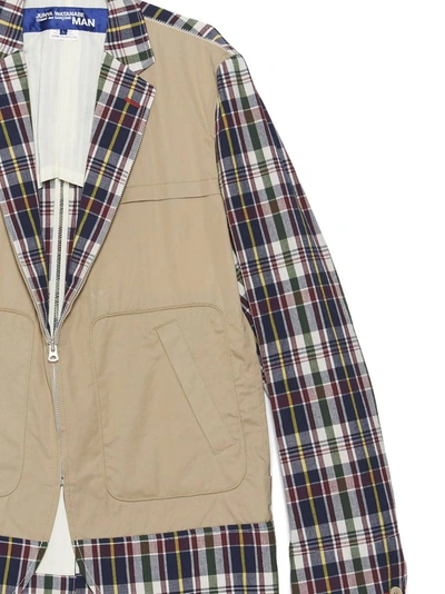 Shop Junya Watanabe Man Checked Print Jacket In Multi