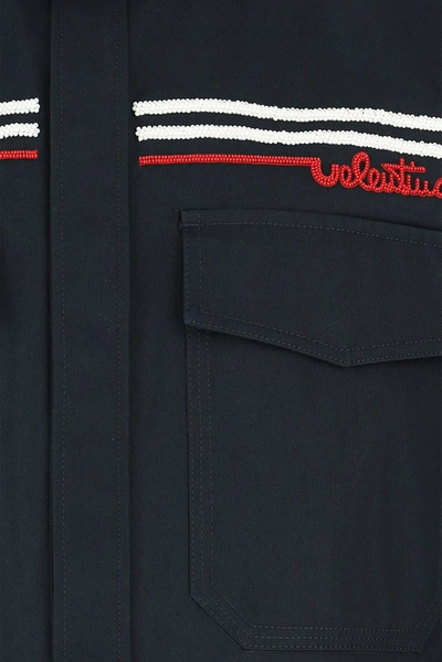 Shop Valentino Stripe In Navy