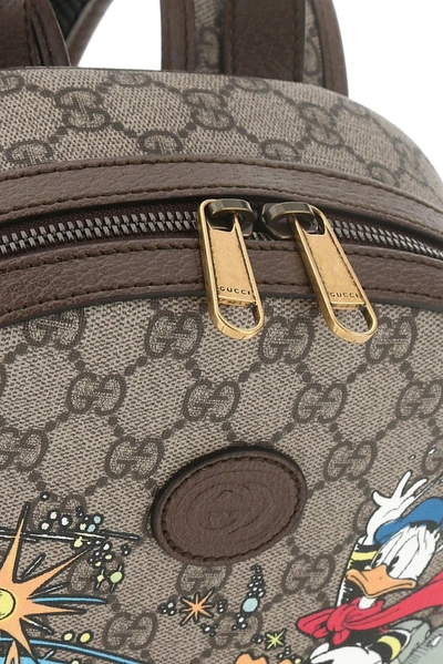 Shop Gucci X Disney Donald Duck Small Backpack In Multi