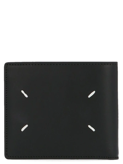 Shop Maison Margiela Stitched Bifold Wallet In Black
