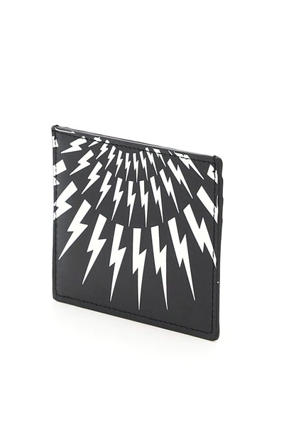 Shop Neil Barrett Thunderbolt Cardholder In Multi