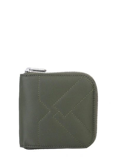 Shop Kenzo Small Kube Zipped Purse In Green