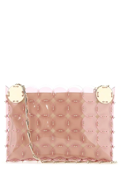 Shop Paco Rabanne Sequin Embellished Shoulder Bag In Pink