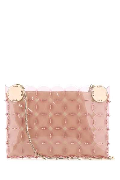 Shop Paco Rabanne Sequin Embellished Shoulder Bag In Pink