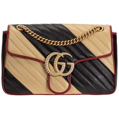 Shop Gucci Gg Marmont Small Matelassé Shoulder Bag In Multi