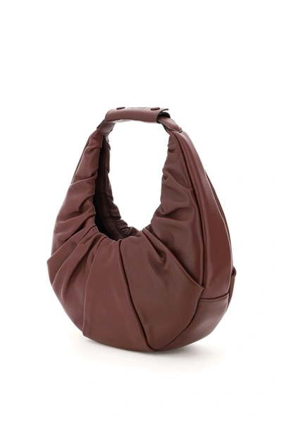 Shop Staud Soft Moon Shoulder Bag In Brown