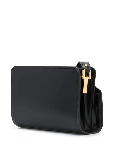 Shop Marni Trunk Reverse Shoulder Bag In Black