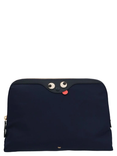Shop Anya Hindmarch Zany Lotions And Potions Clutch In Blue