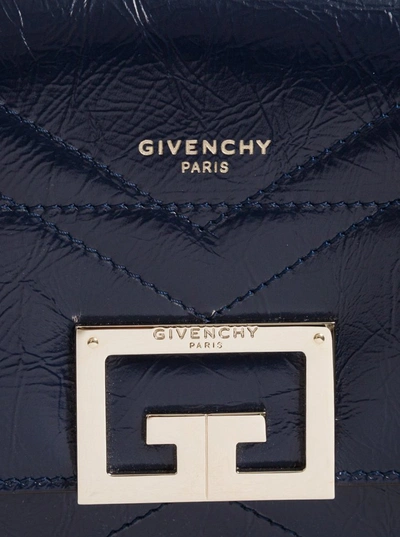 Shop Givenchy Id Small Shoulder Bag In Blue