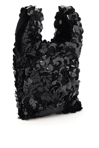 Shop Anya Hindmarch Mars Sequin Tote Bag In Black