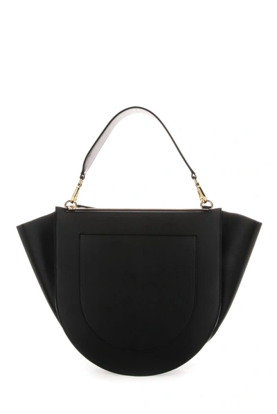 Shop Wandler Hortensia Big Shoulder Bag In Black