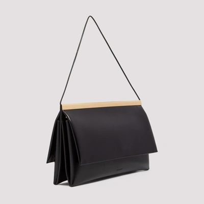 Shop Jil Sander Lucio Shoulder Bag In Black