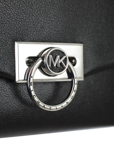 Shop Michael Michael Kors Hendrix Clutch Bag In Black