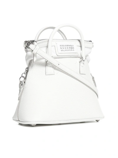 Shop Maison Margiela 5ac Mini Tote Bag In White