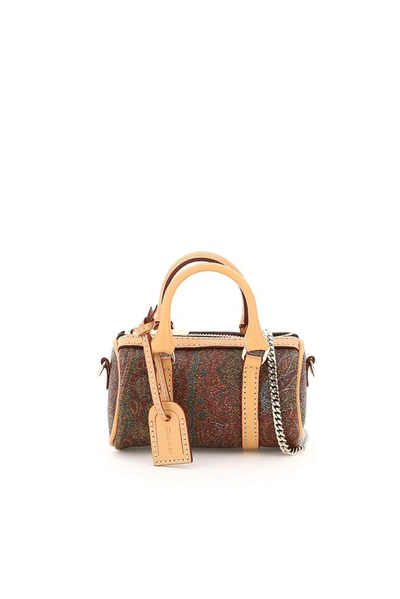 Shop Etro Paisley Print Micro Bag In Multi