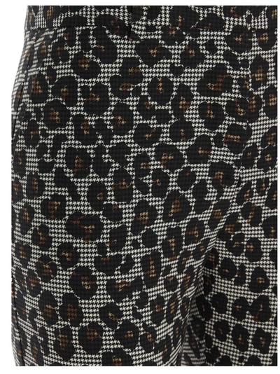 Shop Versace All Over Leopard Printed Pants In Multi