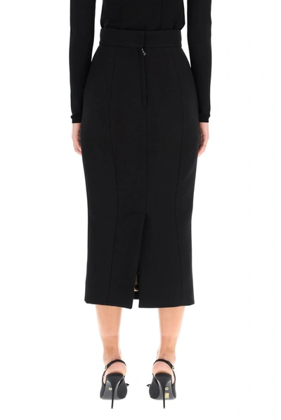 Shop Dolce & Gabbana Midi Pencil Skirt In Black