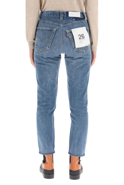 Shop Re/done X Levi's Vintage Cropped Jeans In Blue