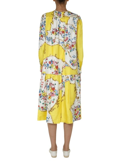 Shop Tory Burch Quilted Yoke Dress In Multi