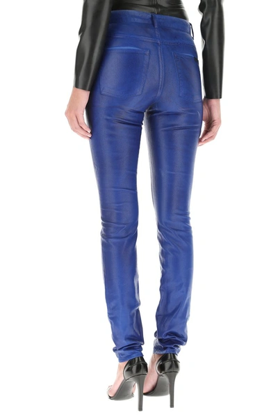 Shop Saint Laurent Skinny Jeans In Blue