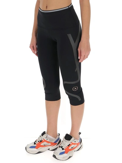 Shop Adidas By Stella Mccartney Truepace 3/4 Leggings In Black