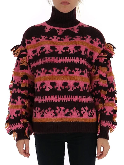 Shop Ulla Johnson Lubina Chunky Knit Pullover In Multi